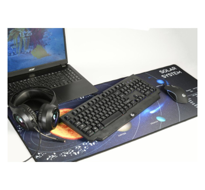 Gembird Килимок для мишки Gembird MP-SOLARSYSTEM-XL-01 Black (MP-SOLARSYSTEM-XL-01)
