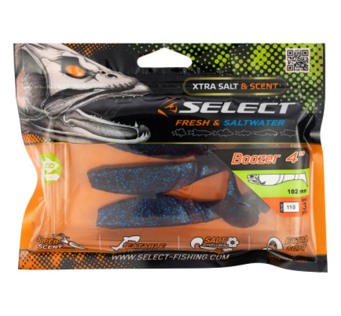 Select Силікон рибальський Select Boozer 4" 110 (3 шт/уп) (1870.32.34)
