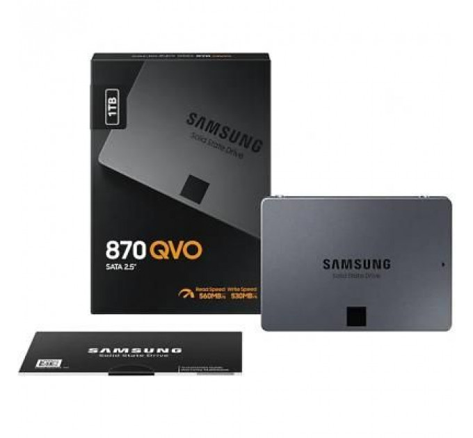 Накопичувач SSD 2.5" 1TB 870 QVO Samsung (MZ-77Q1T0BW)