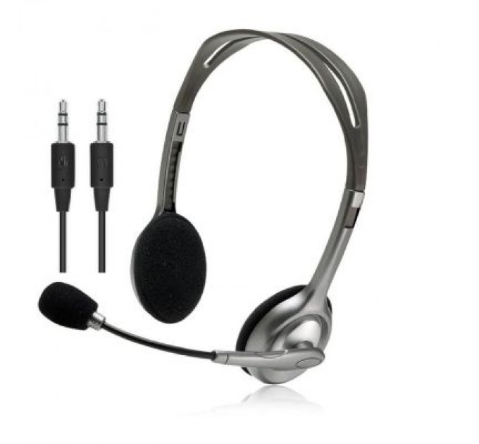 Навушники Logitech H110 Stereo Headset with 2*3pin jacks (981-000271)