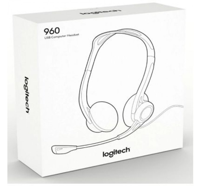 Навушники Logitech PC 960 Stereo Headset USB (981-000100)