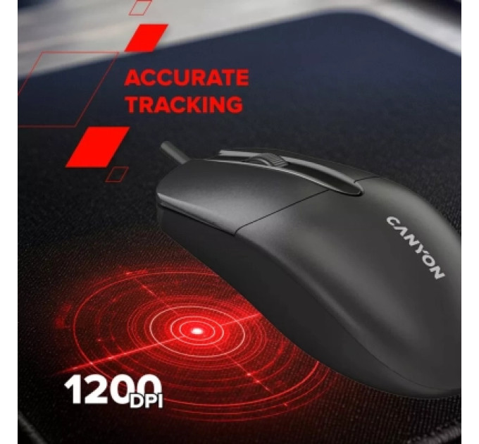 Canyon Мишка Canyon M-5 USB Black (CNE-CMS5)