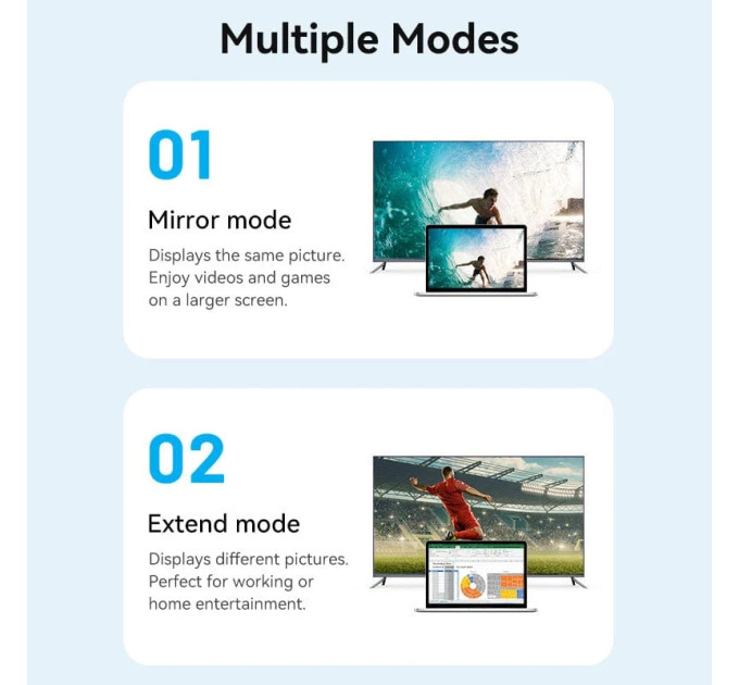 Vention Кабель мультимедійний HDMI to HDMI Micro 3.0m V2.0 4K 60Hz18Gbps HDR Dolby Vention (AGIBI)
