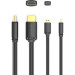 Vention Кабель мультимедійний HDMI to HDMI Micro 3.0m V2.0 4K 60Hz18Gbps HDR Dolby Vention (AGIBI)