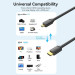 Vention Кабель мультимедійний HDMI to HDMI Micro 3.0m V2.0 4K 60Hz18Gbps HDR Dolby Vention (AGIBI)