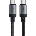 Acefast Дата кабель USB-C to USB-C 1.2m 3A aluminum alloy C20-03 Black Acefast (6974316283775)
