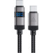 Acefast Дата кабель USB-C to USB-C 1.2m 60W digital display C15-03 Black Acefast (6974316283720)