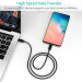 Choetech Дата кабель Кабель USB 2.0 Type-C M-M, 0.5 м,чорний Choetech Choetech (CC0001-V4-PE)