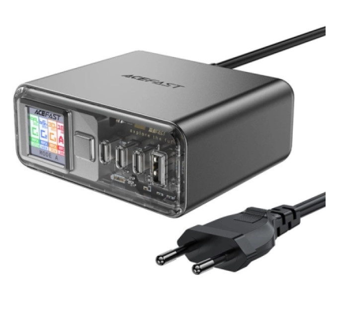 Acefast Зарядний пристрій Acefast 4xUSB 218W (3xUSB-C + USB-A) Gan Z4 Fast Charger (6974316282587)