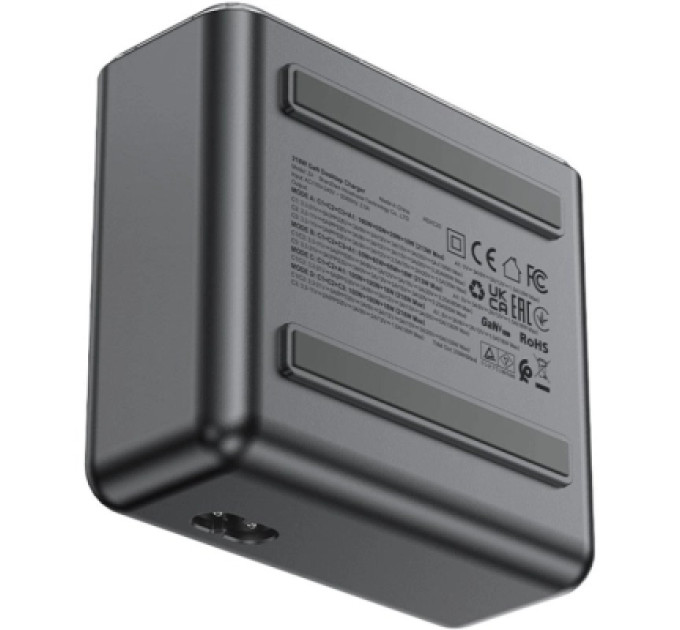 Acefast Зарядний пристрій Acefast 4xUSB 218W (3xUSB-C + USB-A) Gan Z4 Fast Charger (6974316282587)