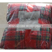 Плед Ardesto Christmas Flannel 160х200см, 100% поліестер, клітинка, червоний (ART0133PB)