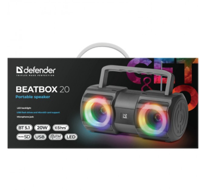 Defender Акустична система Defender Beatbox 20 Black (65420)