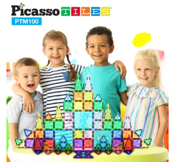 Picasso Конструктор Picasso магнітний Tiles Mini Diamond Series Set 100 деталей (817338022327)