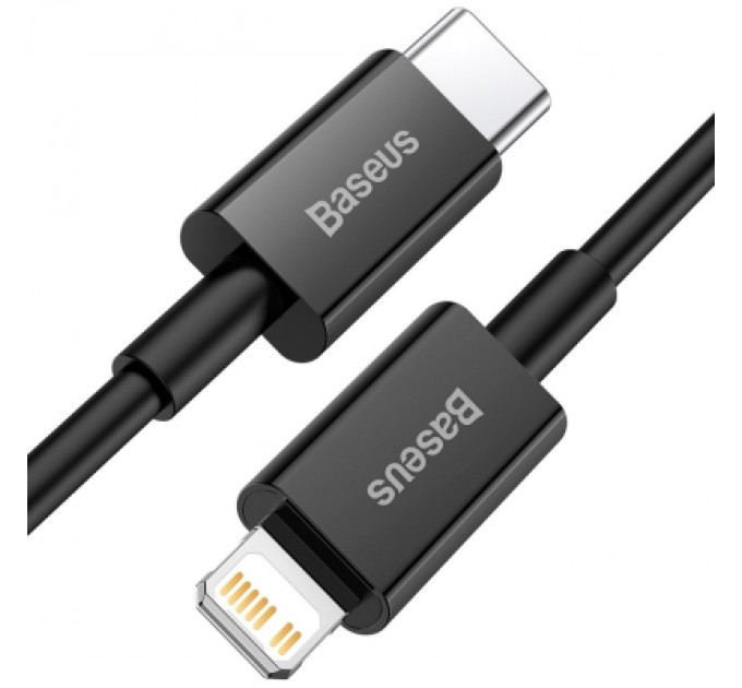 Baseus Дата кабель USB-C to Lightning 1.0m 20W Superior Series Black Baseus (CATLYS-A01)