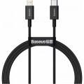 Baseus Дата кабель USB-C to Lightning 1.0m 20W Superior Series Black Baseus (CATLYS-A01)