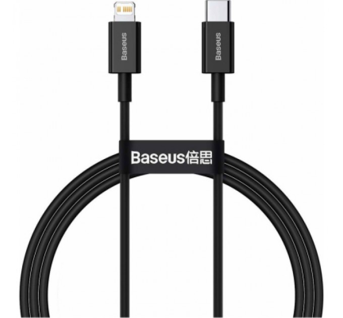 Baseus Дата кабель USB-C to Lightning 1.0m 20W Superior Series Black Baseus (CATLYS-A01)