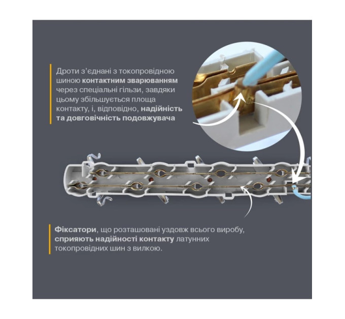 Electrum Подовжувач блоковий (PP) Electrum 3 розетки 3м із заземленням та вимикачем C-ES-1538