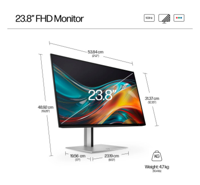 HP Монітор HP S7 Pro 724pf (8X530AA)