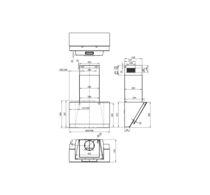 Gorenje Витяжка кухонна Gorenje WHI649B21S