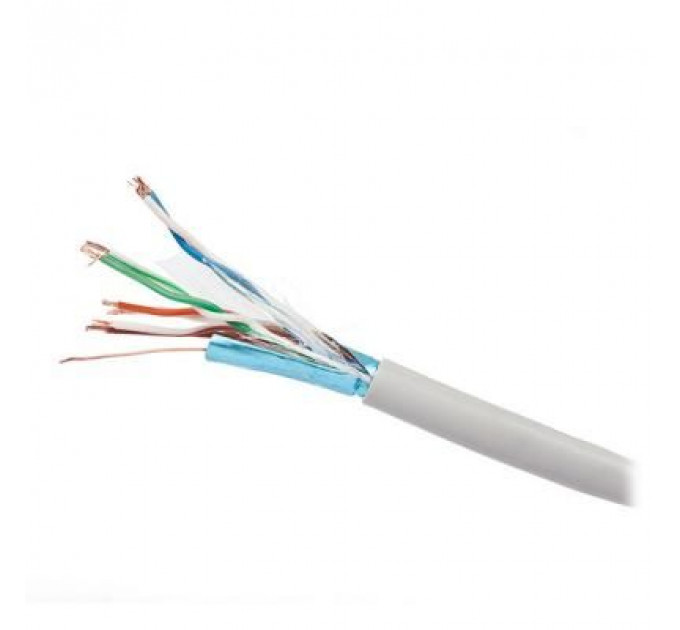 Кабель мережевий Kingda UTP 305м, cat 5e, CCA, 4 pairs, 24AWG, PVC, grey (KDUT8001-CCA)