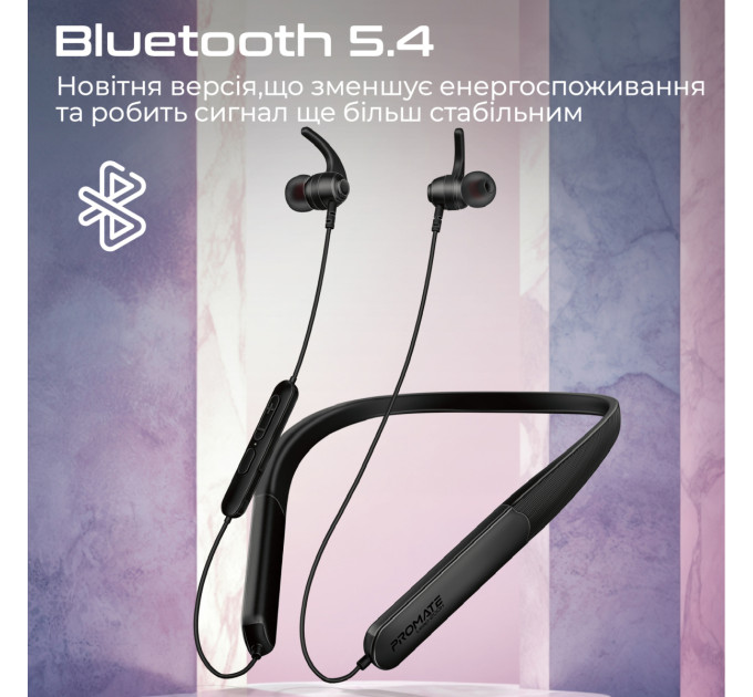 Promate Bluetooth-гарнітура Promate Leap-200h Black