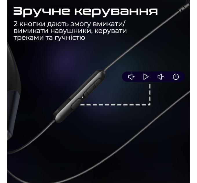 Promate Bluetooth-гарнітура Promate Leap-200h Black