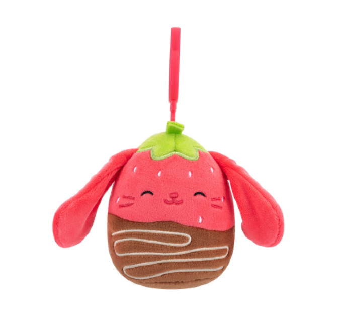 Squishmallows Брелок Squishmallows на кліпсі – Кролик Гунда 9 см (SQCP00464)