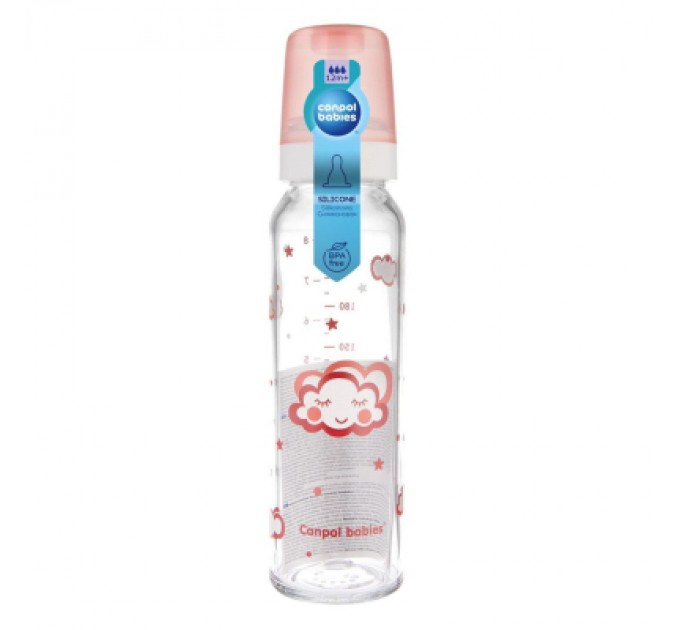 Canpol babies Пляшечка для годування Canpol babies 240 мл Червона (42/101)