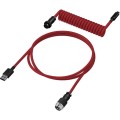 HyperX Кабель HyperX USB-A – USB-C, спіральний, 1.37 м Red/Black (6J677AA)