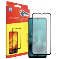 Скло захисне Dengos Full Glue Motorola G06 Black (TGFG-420)