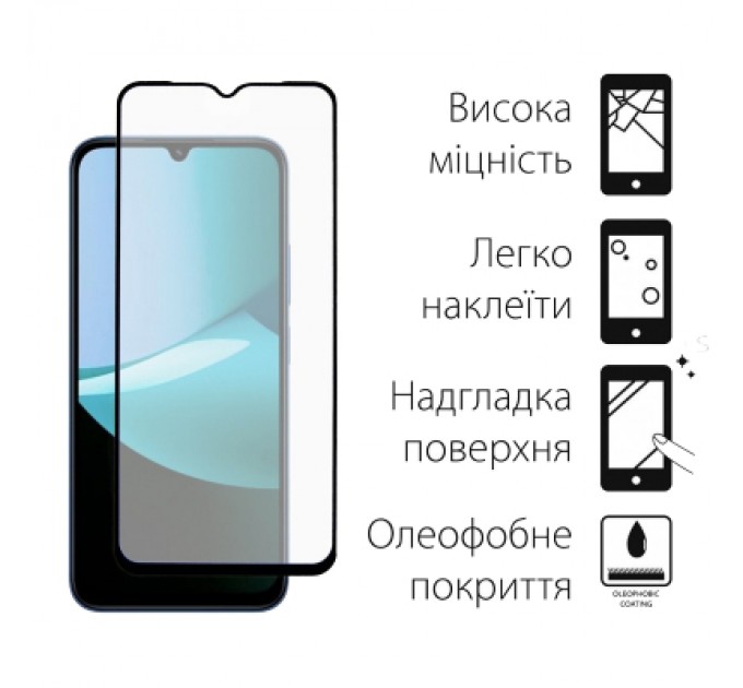 Dengos Скло захисне Dengos Full Glue Xiaomi Redmi 15C Black (TGFG-414)