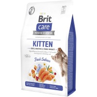 Сухий корм для кішок Brit Care Cat GF Kitten Gentle Digestion Strong Immunity з лососем 2 кг (8595602565047)