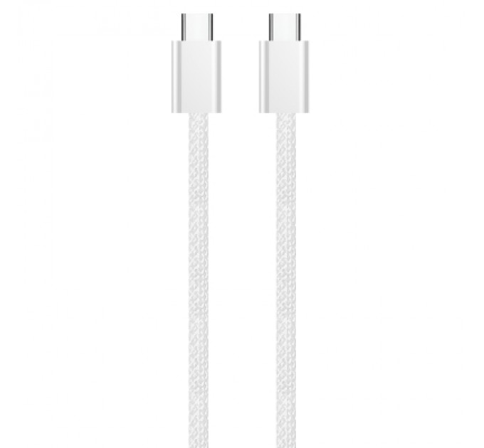 ColorWay Дата кабель USB-C to USB-C 2.0m (braided cotton) (PD Fast Charging 60W) 3.0А grey ColorWay (CW-CBPDCC068-GR)