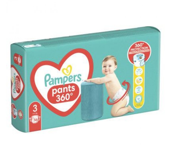 Pampers Підгузки Pampers трусики Pants Розмір 3 (6-11 кг) 56 шт. (8006540068663)