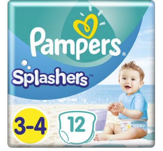 Pampers Підгузки Pampers для плавання Splashers Розмір 3-4 (6-11 кг) 12 шт (8001090698346)