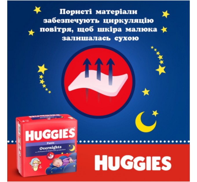 Huggies Підгузки Huggies Overnights Pants Трусики 5 12-17 кг 24 шт. (5029053581095)