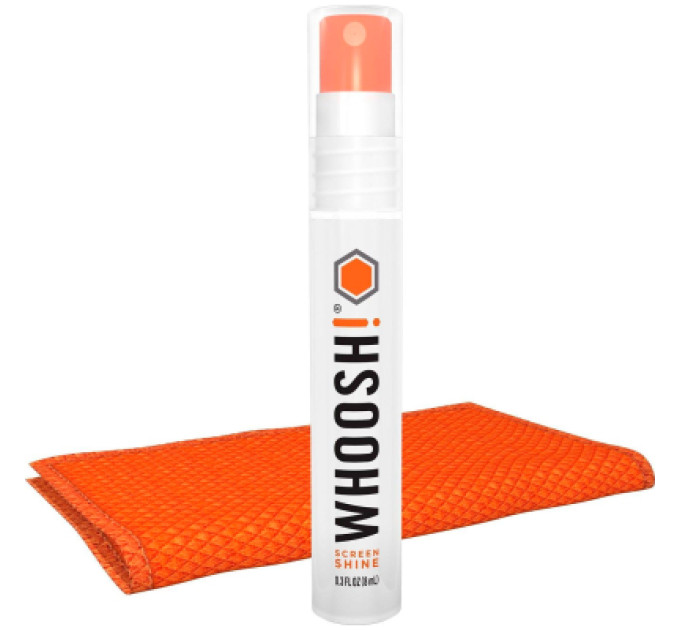 Whoosh! Спрей для очищення Whoosh! Screen Shine POCKET 8ml, microfiber 14x14cm (1FG08ENFR)