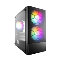 Корпус 1stPlayer X4-M-BK-2F1P-1F1 Black без БЖ