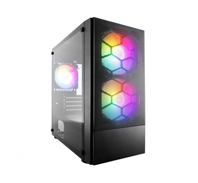 1stPlayer Корпус 1stPlayer X4-M-BK-2F1P-1F1 Black без БЖ