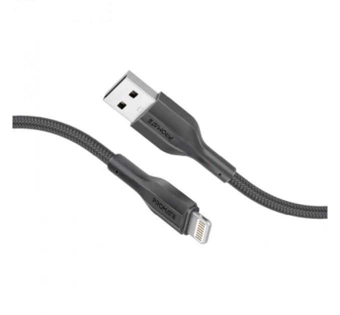Promate Дата кабель USB 2.0 AM to Lightning 2.0m 2A xCord-Ai200 black Promate (xcord-ai200.black)