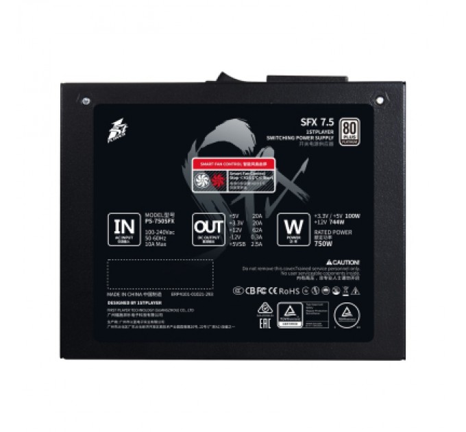 1stPlayer Блок живлення 1stPlayer 750W PS-750SFX (SFX-PLT-750-BK-EU)