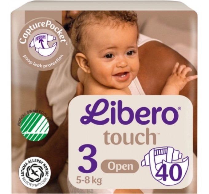 Libero Підгузки Libero Touch Розмір 3 (5-9 кг) 40 шт (7310361147867)