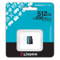 Kingston Карта пам'яті Kingston 512GB microSDXC сlass 10 UHS-I U3 V30 A2 Canvas Go Plus G4 (SDCG4/512GBSP)