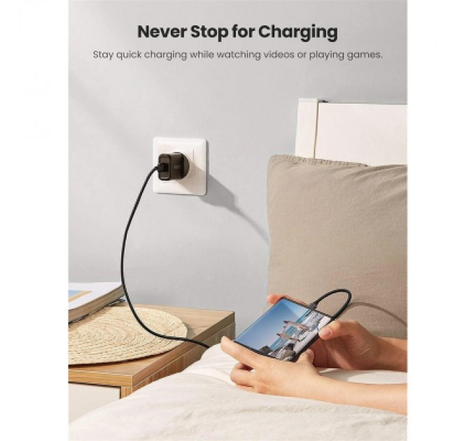 Ugreen Зарядний пристрій Ugreen CD122 18W USB QC 3.0 Charger (Black) (70273)