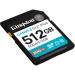 Kingston Карта пам'яті Kingston 512GB SDXC сlass 10 UHS-I U3 V30 Canvas Go Plus G4 (SDG4/512GB)