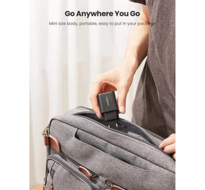 Ugreen Зарядний пристрій Ugreen CD122 18W USB QC 3.0 Charger (Black) (70273)
