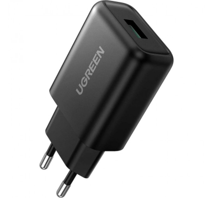 Ugreen Зарядний пристрій Ugreen CD122 18W USB QC 3.0 Charger (Black) (70273)
