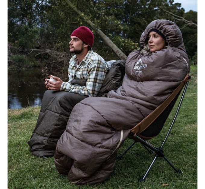 Naturehike Спальний мішок Naturehike з капюшоном U250 NH20MSD07 (6°C) лівий, коричневий (6927595767207-L)