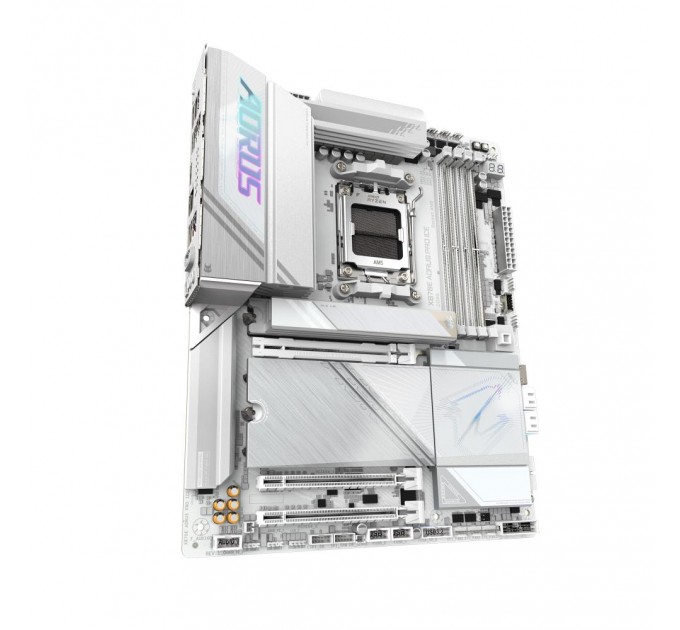 GIGABYTE Материнська плата AMD X870E SAM5 ATX X870E AORUS PRO ICE GIGABYTE