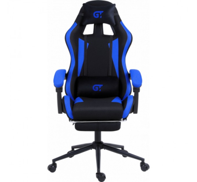 GT Racer Крісло ігрове GT Racer X-2324 Black/Blue (X-2324 Fabric Black/Blue)